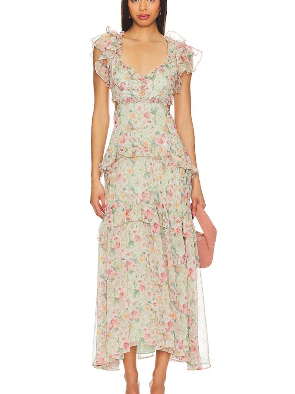 ASTR the Label Mable Ruffle Dress Size Medium - Picture 6 of 14